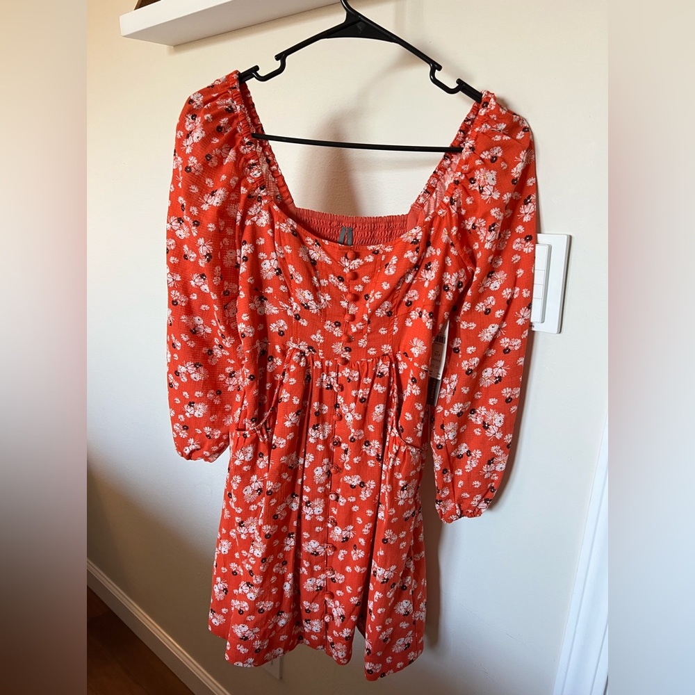 Anthropologie puff sleeve dress